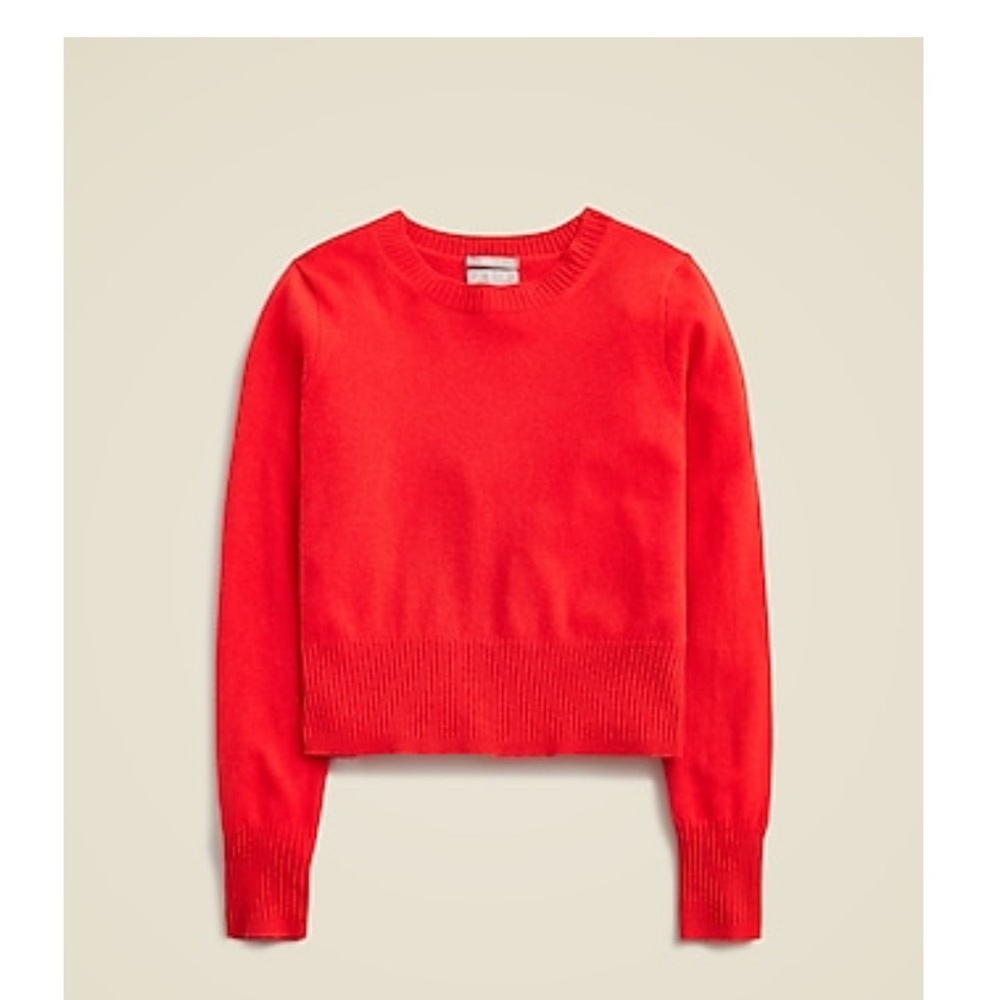 NWOT Cashmere Shrunken Sweater - Women's Red Sweater